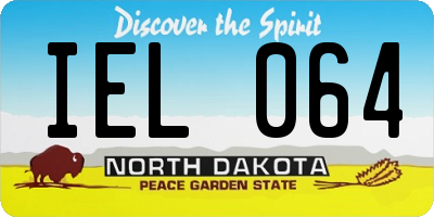 ND license plate IEL064