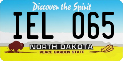 ND license plate IEL065