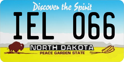 ND license plate IEL066