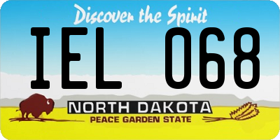 ND license plate IEL068