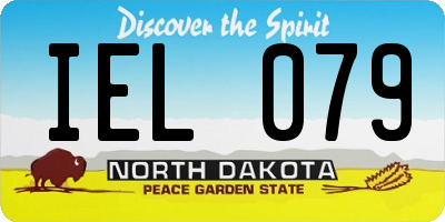 ND license plate IEL079