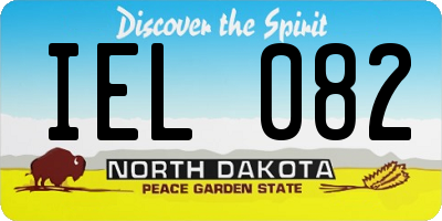 ND license plate IEL082