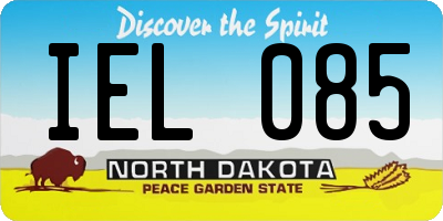 ND license plate IEL085
