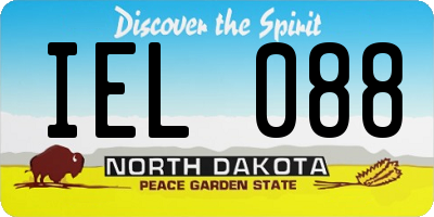 ND license plate IEL088