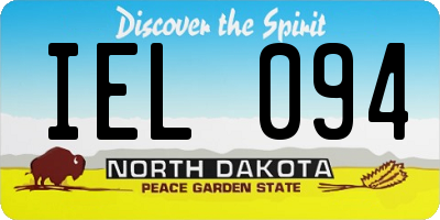 ND license plate IEL094