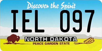 ND license plate IEL097