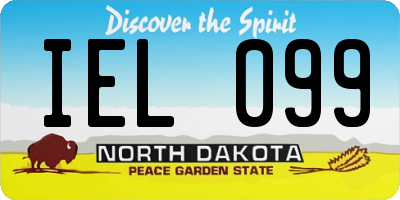 ND license plate IEL099