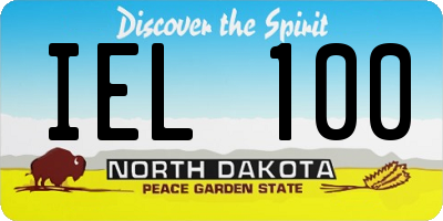 ND license plate IEL100