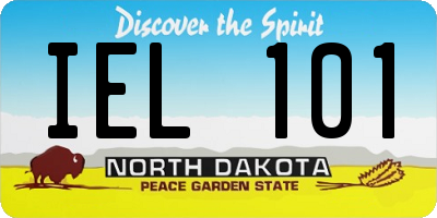 ND license plate IEL101
