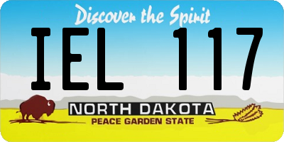 ND license plate IEL117