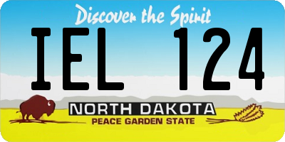 ND license plate IEL124