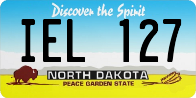 ND license plate IEL127