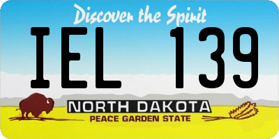 ND license plate IEL139