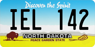 ND license plate IEL142