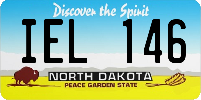 ND license plate IEL146