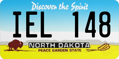 ND license plate IEL148