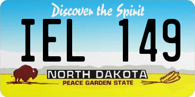 ND license plate IEL149