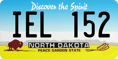 ND license plate IEL152