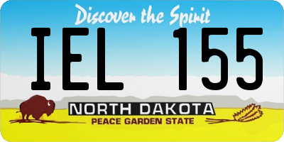 ND license plate IEL155
