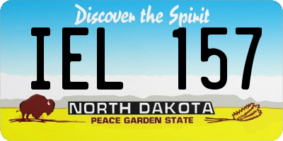 ND license plate IEL157