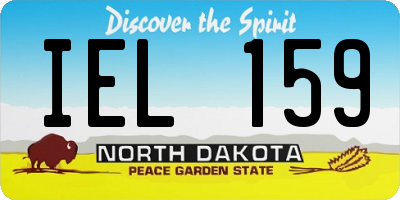 ND license plate IEL159