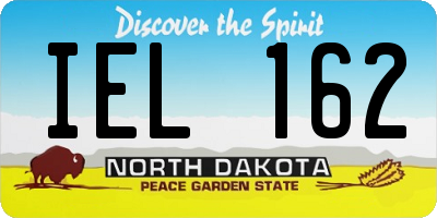 ND license plate IEL162