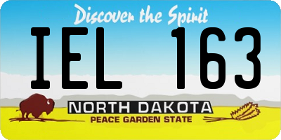 ND license plate IEL163