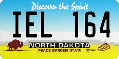 ND license plate IEL164