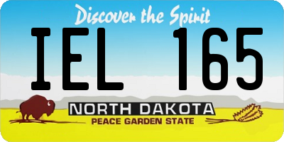 ND license plate IEL165