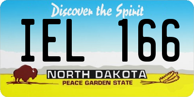 ND license plate IEL166