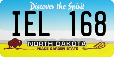 ND license plate IEL168