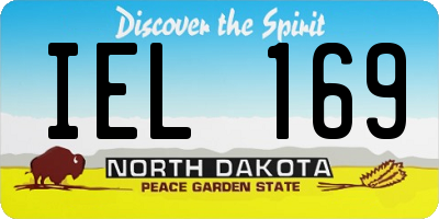 ND license plate IEL169