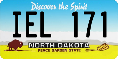 ND license plate IEL171