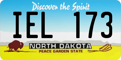 ND license plate IEL173