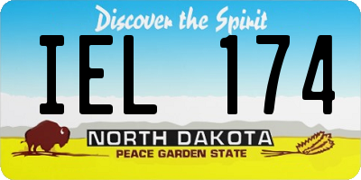 ND license plate IEL174