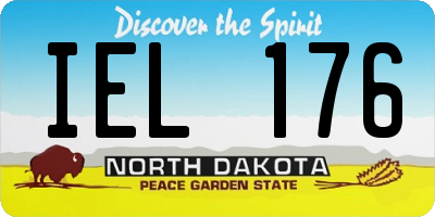 ND license plate IEL176