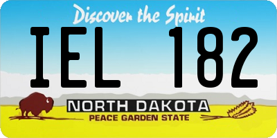 ND license plate IEL182