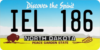 ND license plate IEL186