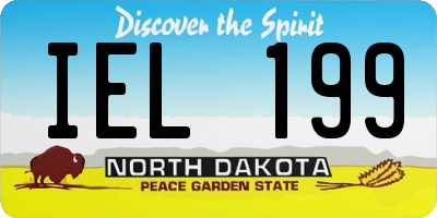 ND license plate IEL199