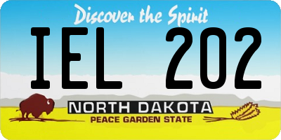 ND license plate IEL202