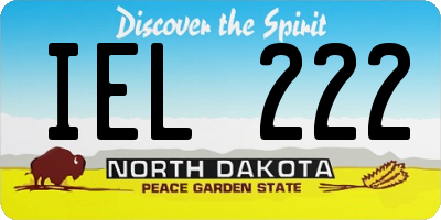 ND license plate IEL222
