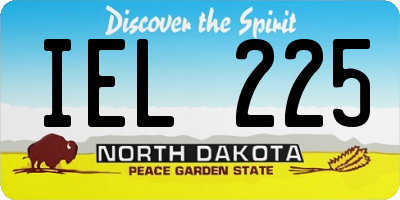 ND license plate IEL225