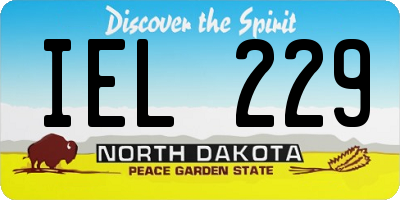 ND license plate IEL229