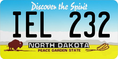 ND license plate IEL232