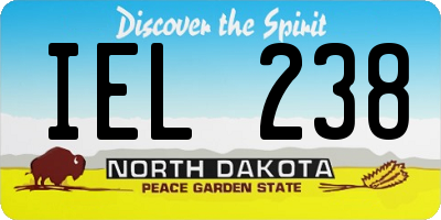 ND license plate IEL238