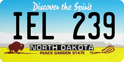 ND license plate IEL239