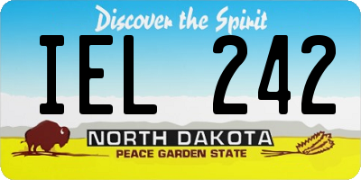 ND license plate IEL242