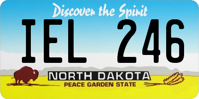 ND license plate IEL246