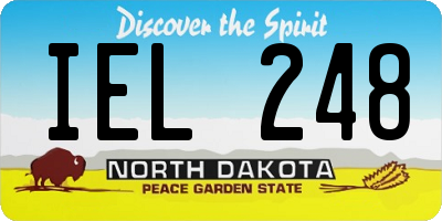ND license plate IEL248