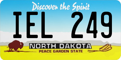 ND license plate IEL249